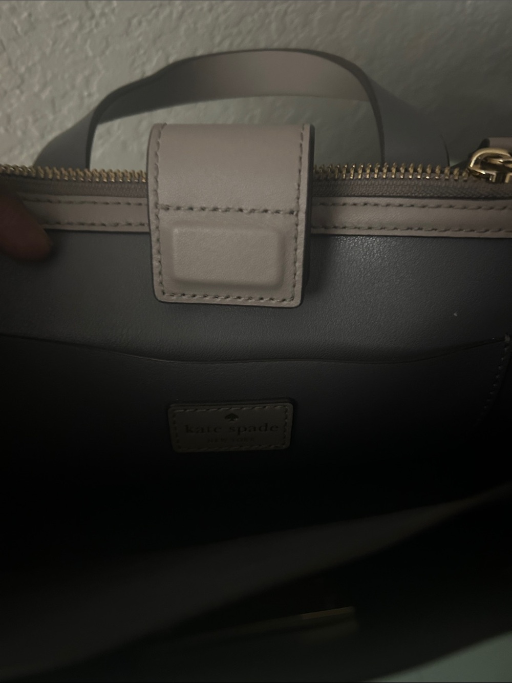 kate spade Taupe Leather Satchel with Gold Hardware - Picture 3 of 4